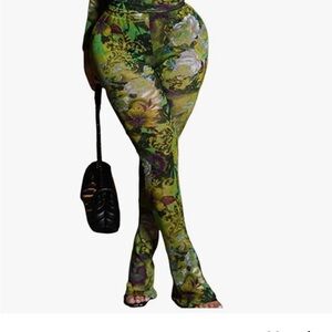 Floral Green Women's 2 piece set